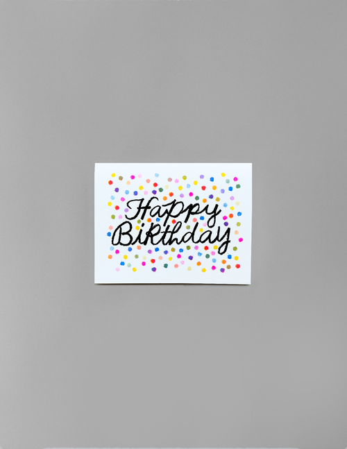 Confetti Birthday Card