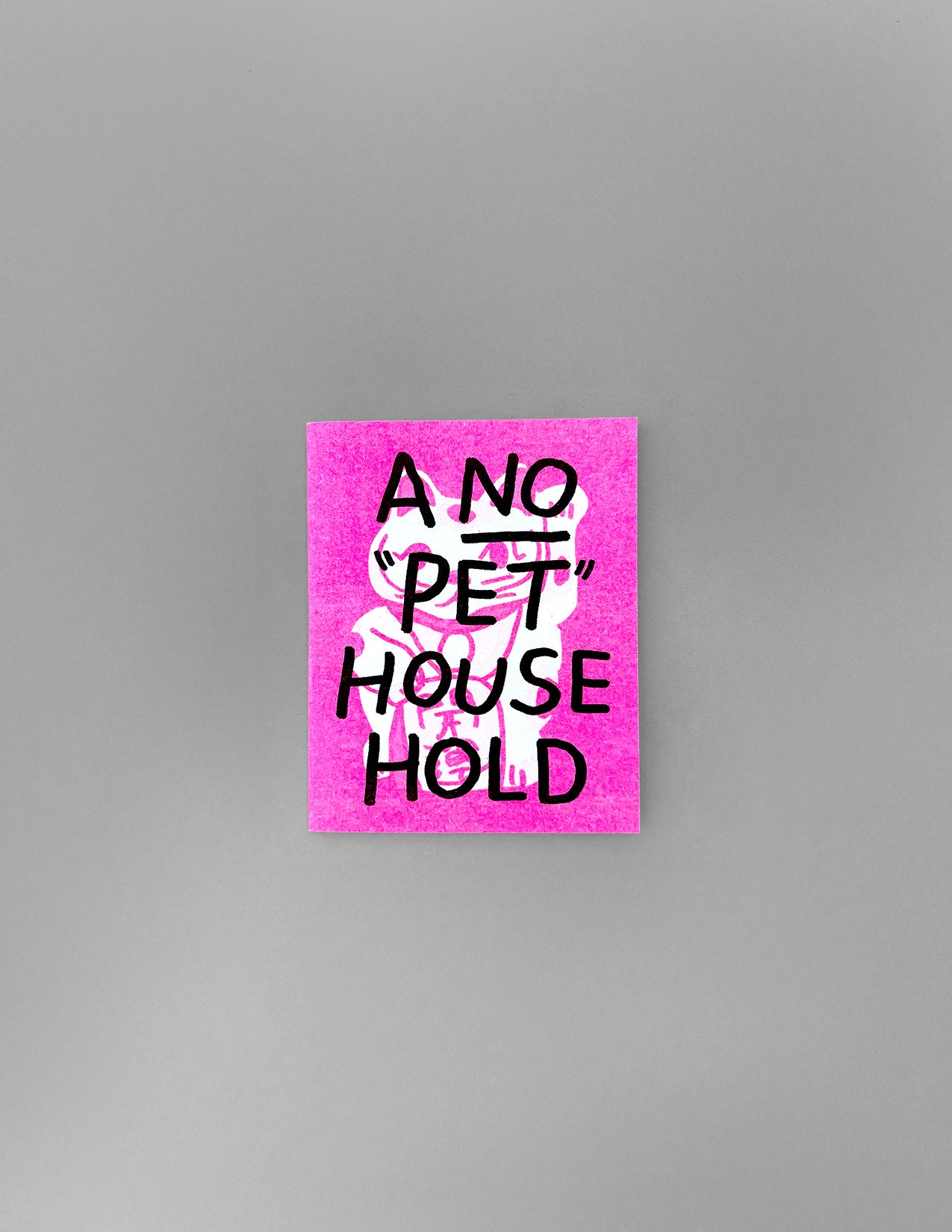 No Pet Household Zine